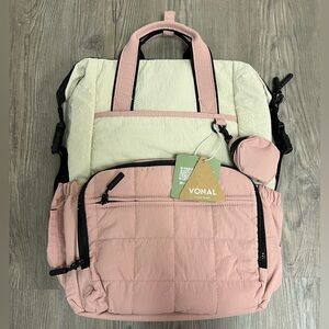 VONAL Diaper Bag Backpack, Lightweight, Travel, Large